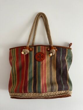 Tory Burch Jaden Baja beach bag